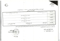 الجدول الدراسى للفرقة الرابعة لائحة قديمة فصل دراسى ثانى للعام الجامعى 2021-2022