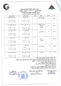 جدول امتحان الفرقه الثانية الترم الاول للعام الجامعى 2022/2023