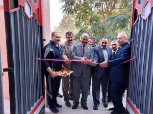 رئيس جامعه بنها افتتح صالة الألعاب الرياضية بالمدينة الجامعية بكفر سعد