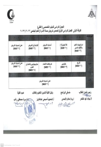 الجدول الدراسى للدبلوم التخصصى التقنى الفرقة الاولى فصل دراسى اول (تخصص تمريض صحة الاسرة) للعام الجامعى 2022-2023